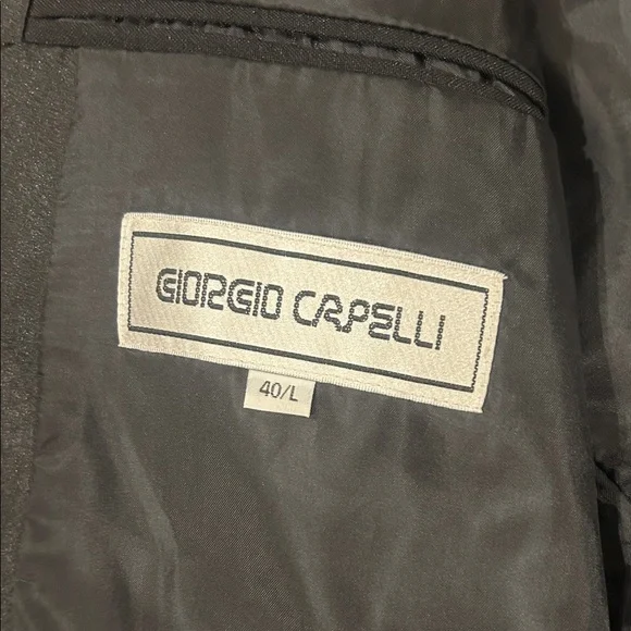 Giorgio capelli Classic Black Double-Breasted Men's Blazer